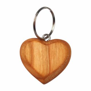 Dřevěná klíčenka - tvar srdce