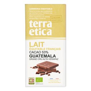 Bio mléčná čokoláda Guatemala 53 %, 100 g