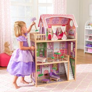 Dřevěný domeček pro panenky KidKraft  73x33x114 (Dřevěný domeček pro panenky. Dřevěný domeček pro panenky včetně příslušenství)