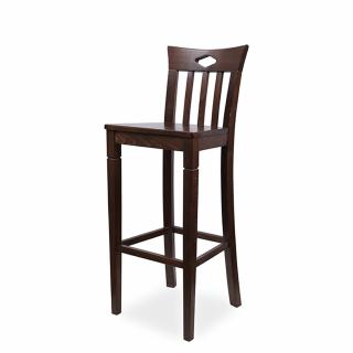Dřevěná barová židle Normandie Varianta: Bílá
