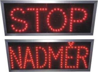 Info panel-DOUBLE-STOP/NADMĚR (Double LED display)