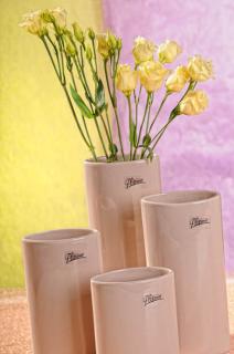DITA váza béžová 21 cm