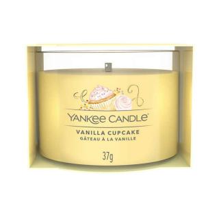 Yankee Candle votivní vonná svíčka ve skle Vanilla Cupcake (Vanilkový košíček)