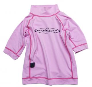 Růžové plavkové tričko -vel.122 (second hand)