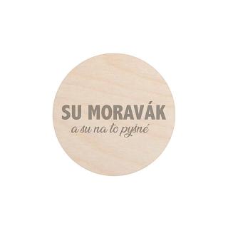 Dřevěná magnetka - Su Moravák