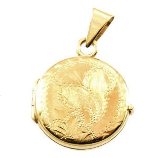 Zlatý medailonek kulatý 1320
