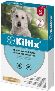 Kiltix obojek pro velké psy 70cm (Antiparazitický obojek proti blechám a klíšťatům.  Ochrana až 7 měsíců. )