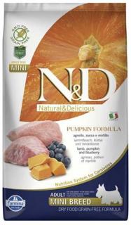 N&D Grain Free Dog Adult Mini Pumpkin Lamb & Blueberry 800 g