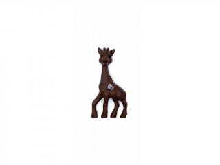 Silikonové kousátko žirafa tmavě hnědá (Žirafa tmavě hnědá)