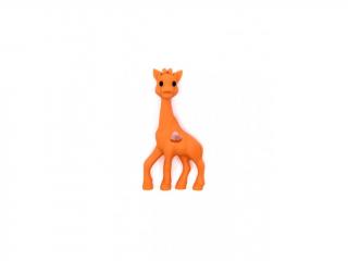 Silikonové kousátko žirafa zářivě oranžová (Žirafa zářivě oranžová)