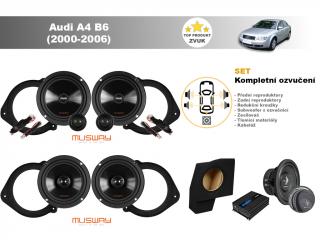 Kompletní ozvučení Audi A4 B6 Sedan (2000-2006) - skvělý zvuk
