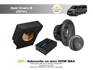 SET - subwoofer na míru do Opel Vivaro B (2014-) - Helix