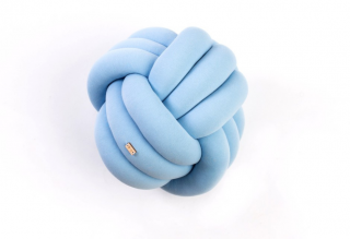 Polštářek uzel Ball, 32 cm Barva: baby modrá