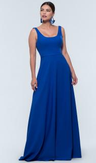 Dlouhé šaty Karin královská modrá Barva: královská modrá, Materiál: viskóza, Velikost: 44/46
