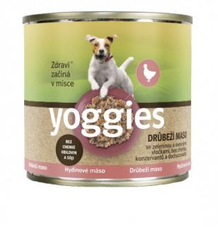 Yoggies Drůbeží konzerva s ovesnými vločkami a zeleninou 200g
