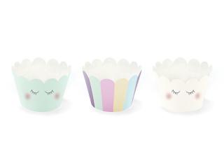 Papírové košíčky na muffiny/cupcakes - unicorn (6ks)