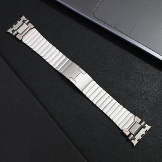 LUXURY řemínek  ušlechtilá ocel pro Apple Watch Ultar / Ultra 2 42mm 44mm 45mm 49 mm Titanová