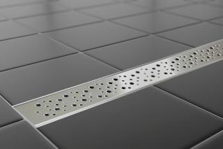Sprchový podlahový žlab 100 cm - DÍRKY M1002