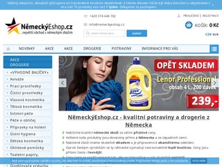 NěmeckýEshop.cz - kvalitní drogerie a potraviny z Německa