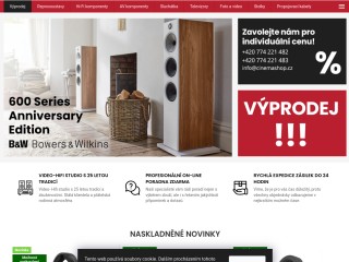 Poslechové a předváděcí studio audio a videotechniky | video - hifi - studio | cinemashop.cz