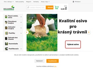 Svet-travniku.cz, Vše pro okrasné trávníky, travní směsi a hnojiva